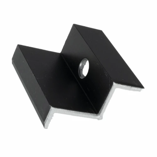 Eindklem H35 aluminium 6060 gat M8 Geanodiseerd PV-03-06