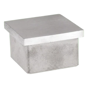Bouchon à enfoncer pour profilé carré 40×40×2 mm – acier inoxydable AISI 304 satiné