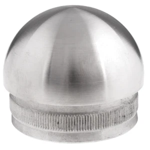 Bouchon ellipsoïdal à enfoncer pour tube de balustrade 42,4 mm – acier AISI 304 satiné