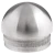 Bouchon ellipsoïdal Kozza à enfoncer pour tube de balustrade 42,4 mm – acier AISI 304 satiné 001-095 (1)