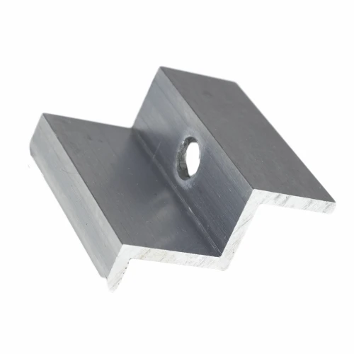 Eindklem H40 aluminium 6060 gat M8 PV-03-09
