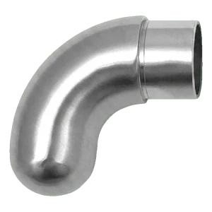 PINOX terminaison de main courante de balustrade – coude fermé rond 42,4 mm satiné