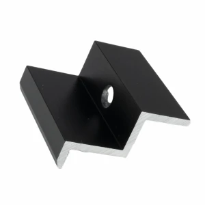 Pince latérale H40 aluminium 6060 trou M8 Anodisé