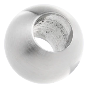 Boule traversante de balustrade ø 25 mm / trou 12 mm, acier inoxydable AISI 304 satiné