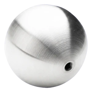 PINOX boule de balustrade vissée creuse Ø100 mm M10 – acier inoxydable satiné