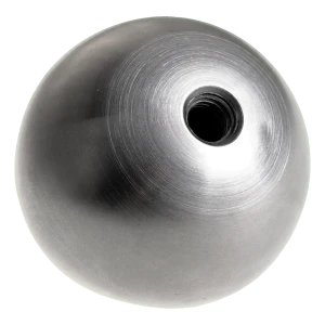 Boule pleine à visser pour balustrade Ø 40 mm filetage M8 – acier inoxydable satiné