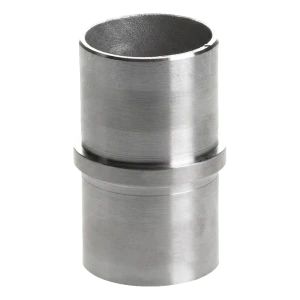 Raccord droit pour tube de balustrade 48,3 mm à coller – acier inoxydable AISI 304 satiné