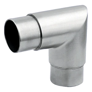 Coude vif de balustrade 90° à coller ⌀42,4 mm – acier inoxydable AISI 304 satiné