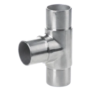 Raccord en T pour balustrade tube 42,4x2 mm – acier AISI 304 satiné