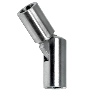 Postal – scharnierende balusterelleboog 90°–180° voor staaf dia 12 mm, AISI 304 satijn