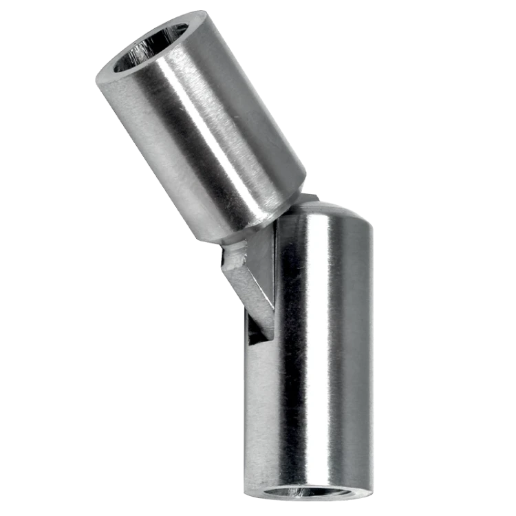 Postal – scharnierende balusterelleboog 90°–180° voor staaf dia 12 mm, AISI 304 satijn 001-146 (1)