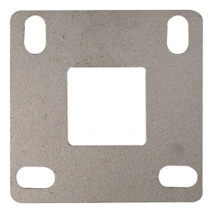 Base de poteau de balustrade à souder 100x100 mm – système 40x40, acier inoxydable AISI 304