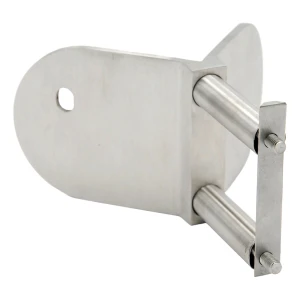 PINOX fixation d'angle extérieure pour poteau de balustrade 42,4 mm – AISI 304 satiné