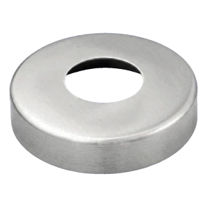 Rosace de masquage pour balustrade inox ø 90 mm sur tube 42,4 mm – acier AISI 304 poli