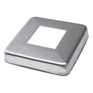 Rosette de masquage pour balustrade 90x90 mm pour profilé 40x40 – acier inoxydable AISI 304 poli