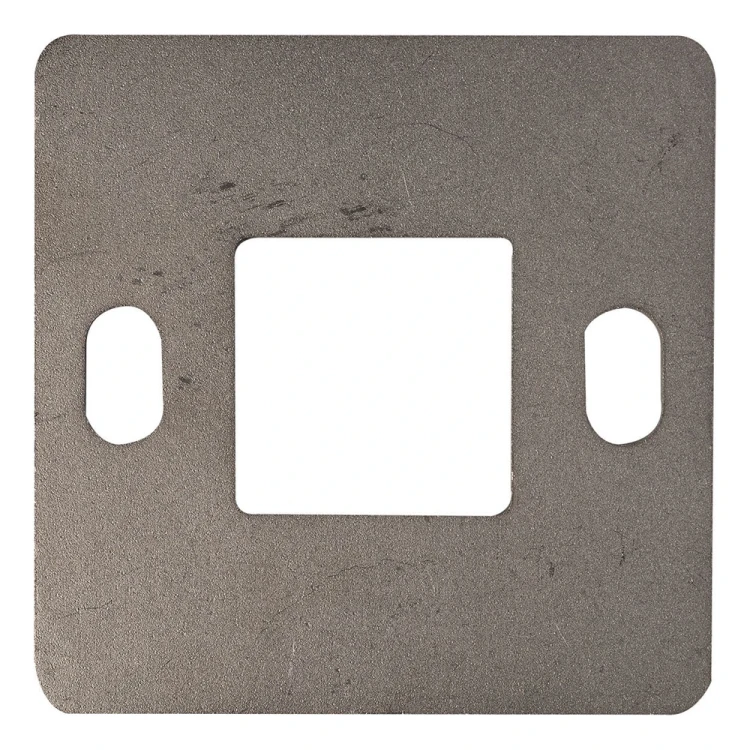 Base de poteau de balustrade à souder 100×100 mm – acier inoxydable AISI 304, système 40×40 001-162 (1)