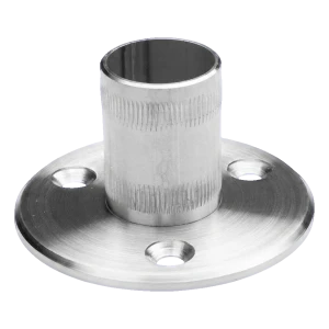 PINOX – base de poteau de balustrade fi42,4 mm à enfoncer, acier inoxydable satiné