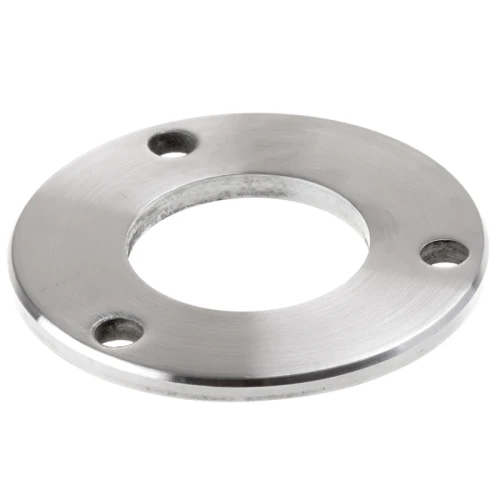 Base de poteau de balustrade à souder Ø 85 mm – acier inoxydable AISI 304 satiné, système 42,4 001-188 (1)