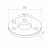 Base de poteau de balustrade à souder Ø 85 mm – acier inoxydable AISI 304 satiné, système 42,4 001-188 (2)