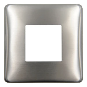 Rosace de masquage carrée 90×90 mm pour profilé de balustrade 40×40 – acier AISI 304 satiné