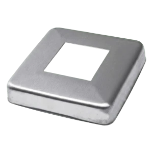 Rosace de masquage pour profilé 40x40 mm – acier inoxydable AISI 304 satiné