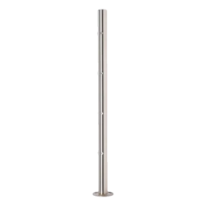 PINOX – poteau de balustrade d'angle ø 42,4 mm non équipé AISI 304 satiné