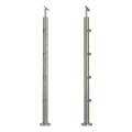PSG Poteau de balustrade intermédiaire traversant Ø 42,4 mm AISI 304 – 4 supports, satiné 001-204 (1)