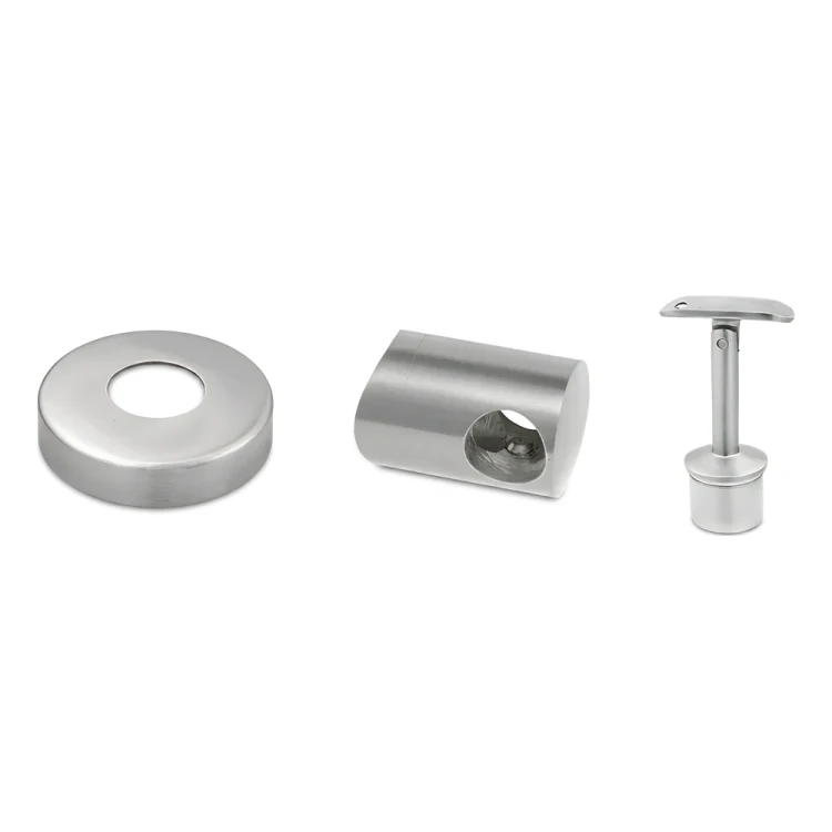 PSG Poteau de balustrade intermédiaire traversant Ø 42,4 mm AISI 304 – 4 supports, satiné 001-204 (3)