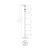 PSG Poteau de balustrade intermédiaire traversant Ø 42,4 mm AISI 304 – 4 supports, satiné 001-204 (4)