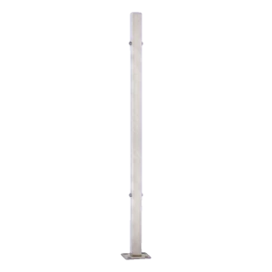 PINOX poteau de balustrade intermédiaire 40x40 mm h981 mm acier inoxydable satiné