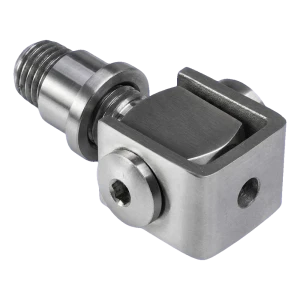 PSG Charnière réglable à souder M16 – acier inoxydable AISI 304, satiné