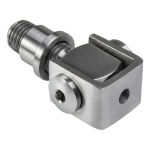 Zawias regulowany do wspawania M12 – stal nierdzewna AISI 304, satyna