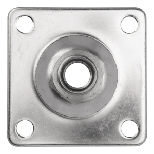 PSG écusson pour charnière réglable M20 – acier inoxydable AISI 304, 100×100 mm