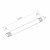 Tirant pour auvent en verre M10x1000 mm – acier inoxydable AISI 304, filetage droit/gauche, satiné 001-230 (2)