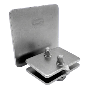 PSG terminaison de profil de rail de guidage 70×70 mm pour portail coulissant autoportant