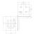 PSG support de fixation pour guidage de portail coulissant en acier 150×120 mm 001-249 (2)