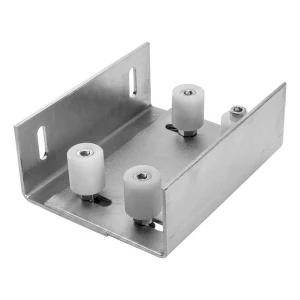 Guide supérieur réglable PSG pour portails coulissants – 4 rouleaux, galvanisé