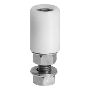 PSG galet de guidage pour portail Ø 40 mm blanc avec tige M16