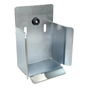 PSG support de butée pour portail coulissant sur rail 140×140 mm en acier